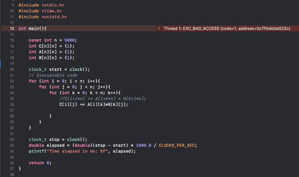Why is it throwing this error? Also when I uncomment line 25