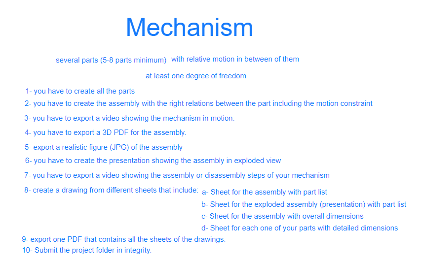 PLEASE LINK DOWNLOADABLE FILE. MUST BE INVENTOR VERSION 2019. !!! Any mechanism,