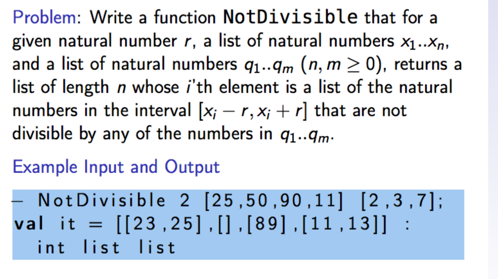 Need help solving this program in the language Standard ml (sml) and