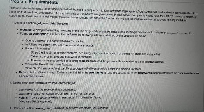 thanks Background In this assignment you will be implementing a set of