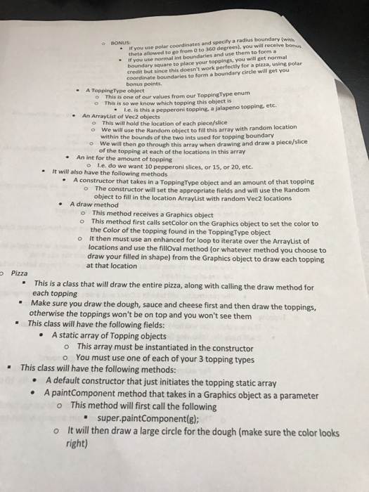 a pizza Use Eclipse for this project graphical depiction of a pizza