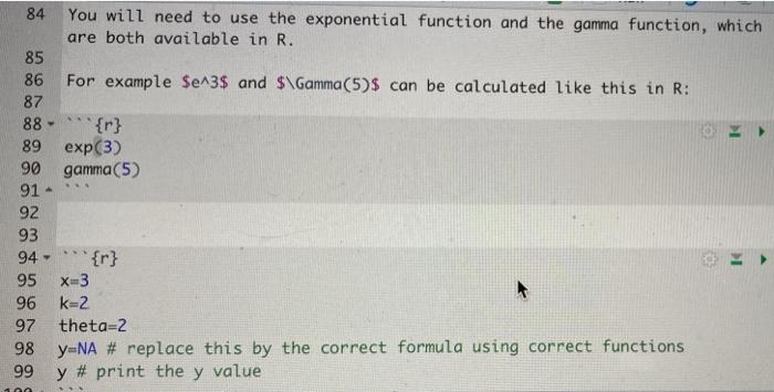 this is r programming i need the green thats highlighted answered 84