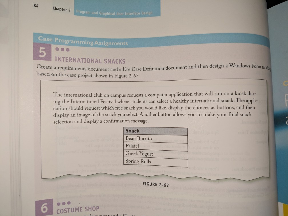  84 Chapter 2 Program and Graphical User Interface Desig Case Programming