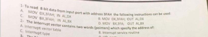  To read e-beit data tcom innut port with eddress 3 FAK