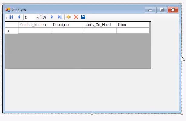 Creating a Multiform Products Application Using C# in Visual Studio 2019, create