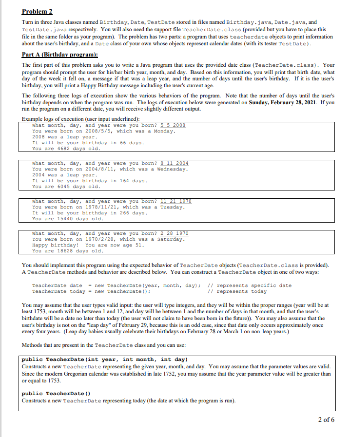  Below is the TeacherDate.class ; a java/lang/Object ()V java/util/Scanner java/lang/System in