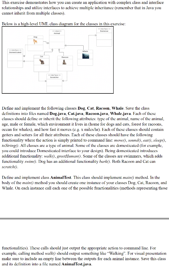 Java: This exercise demonstrates how you can create an application with complex