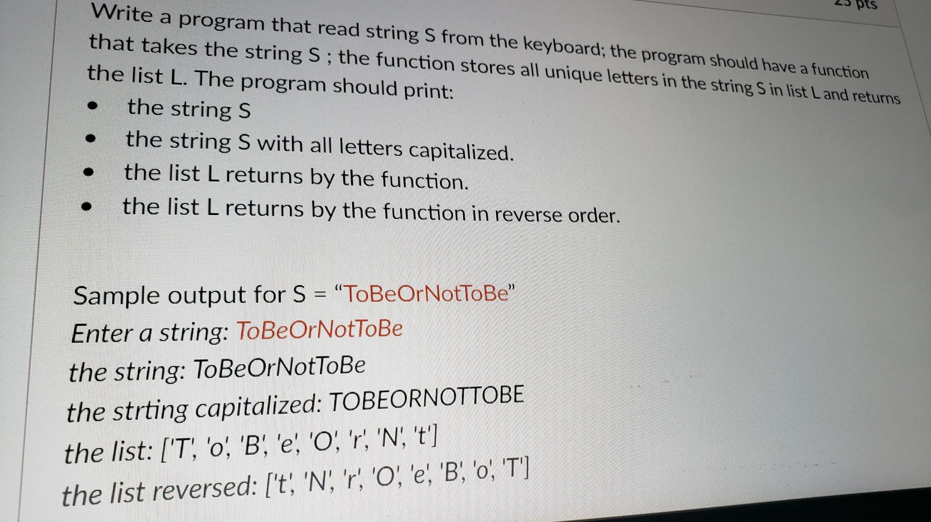  PYTHON Upvote for Quick response. Thank you. Write a program that