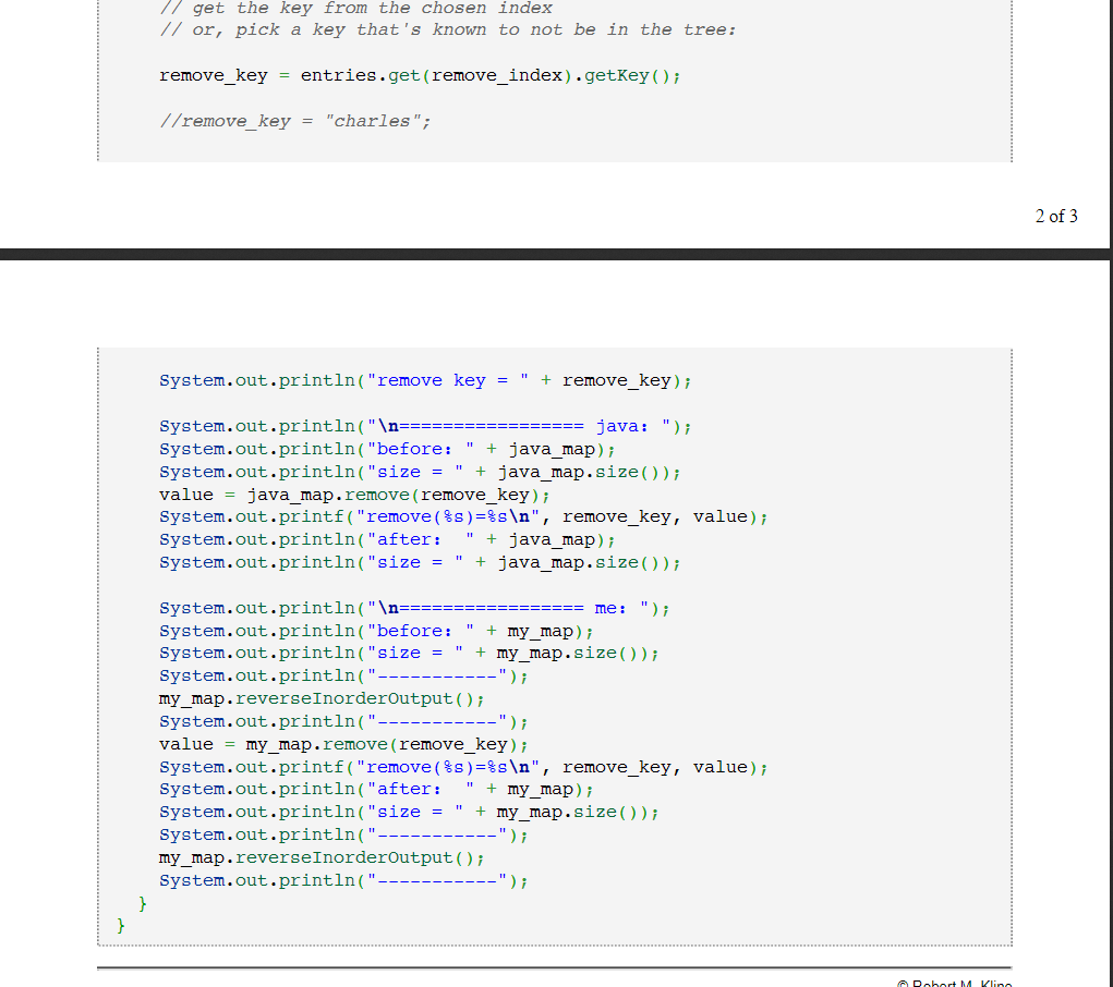 entire tree. 2.The remove operation should never increase the height of the