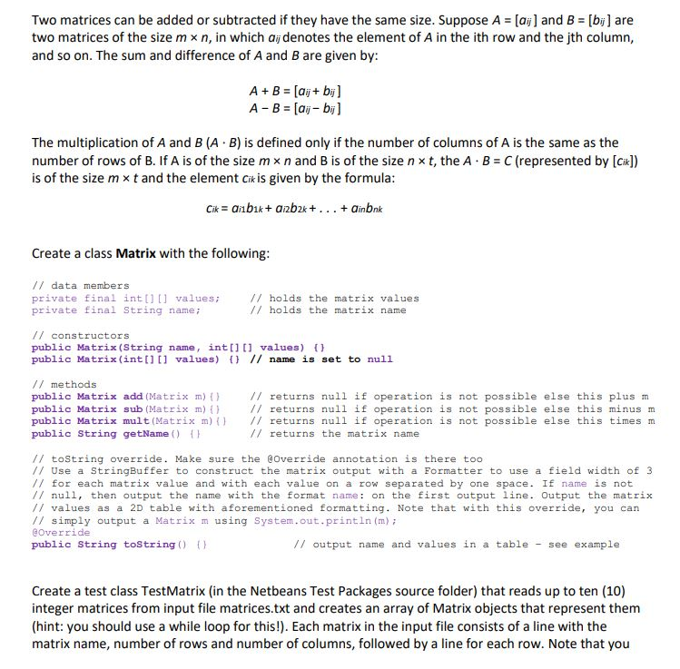 Please use all methods and data members and constructors in the question!!!