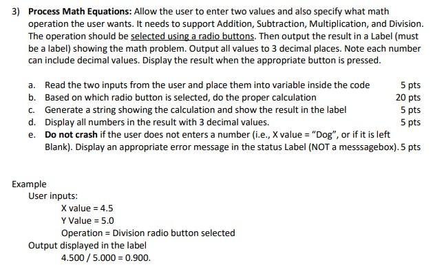 be done. There is an example of what the output looks like