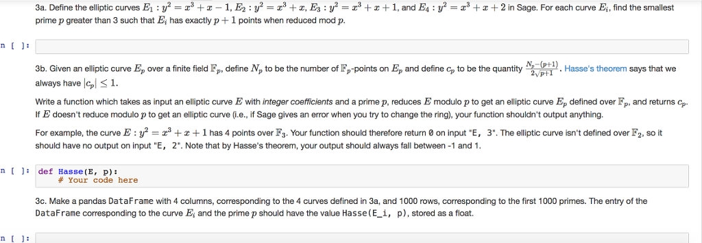 Please solve this coding problem (python & sagemath) 3a. Define the elliptic