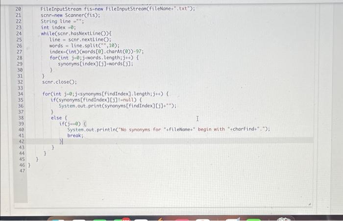 different files educate.txt, goal.txt, and happy.txt. 9.10 LAB: Thesaurus Glven a set