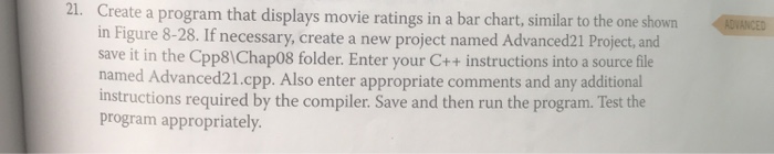  Introduction to programming with c++ 8th edition Chapter 8 21. Create