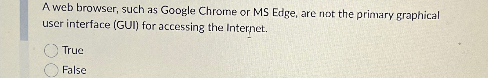  A web browser, such as Google Chrome or MS Edge, are