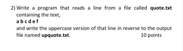  C++ 2) Write a program that reads a line from a