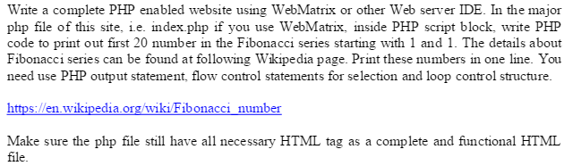 PHP problem. Help is appreciated. Write a complete PHP enabled website using