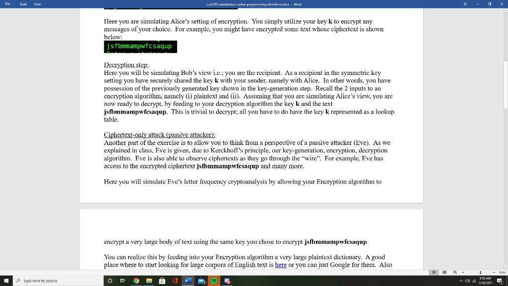 to take multiple screenshots to show all the info. File Tools View