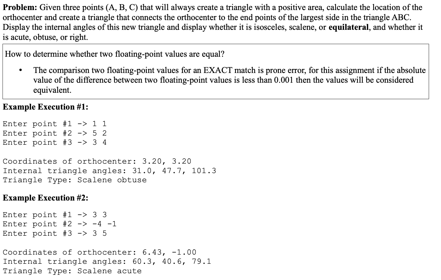 I need a solution that only uses selection statements, basic math.h