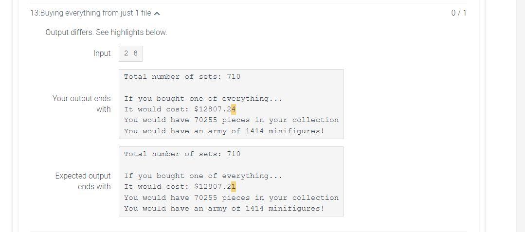 27 Piece count: 4016 Total number of sets: 766 Average price for