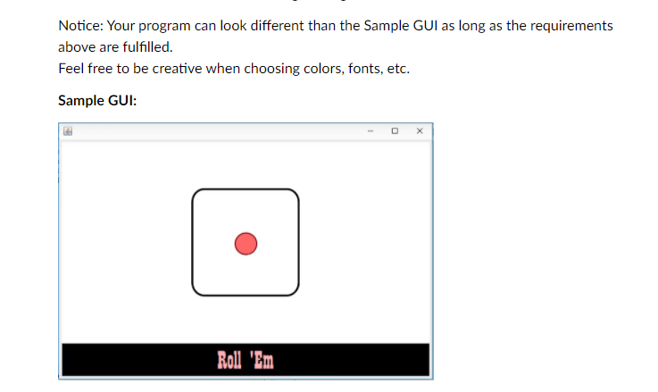 and add a new package called guidice. Create a new JFrame called