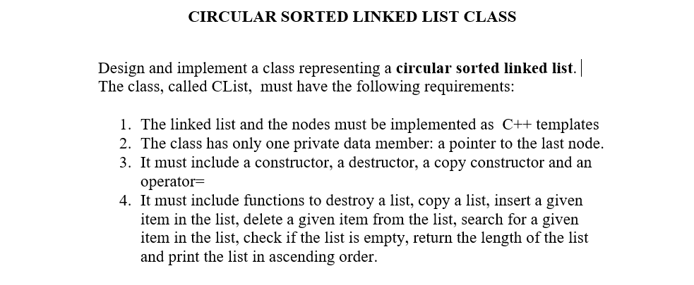  modify this implementation file to CList #include "LList.h" /* Purpose: generic