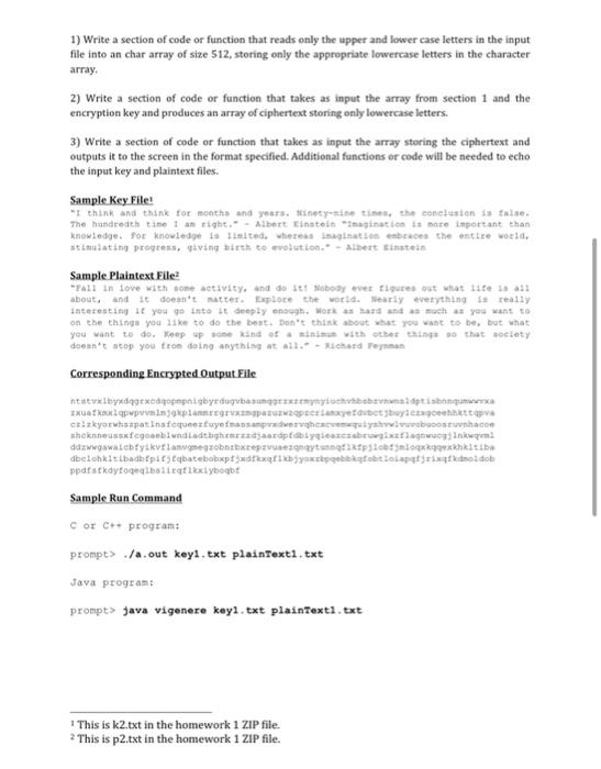 will take two command line parameters containing the names of the file