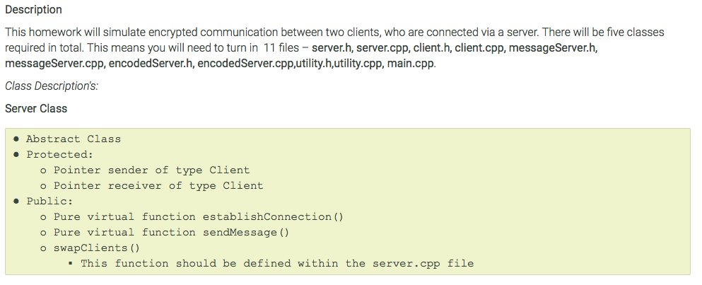  C++ Sample Main to copy #include #include #include "server.h" #include "client.h"