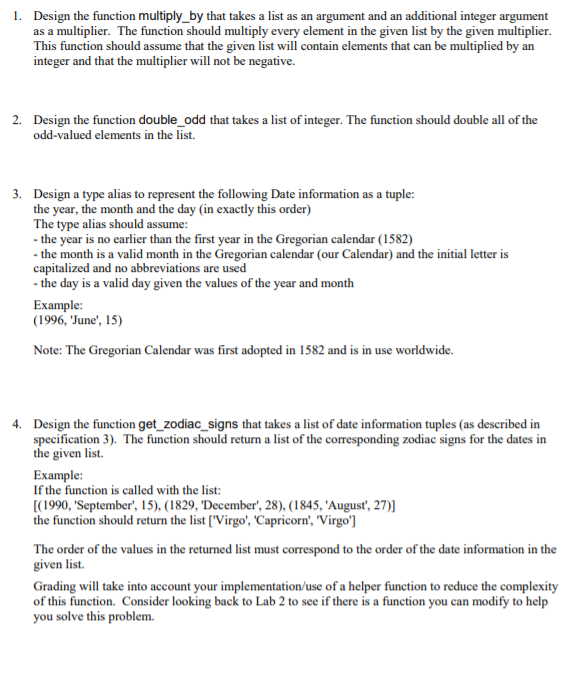  A simple python programme for questions 6,7,8 1. Design the function