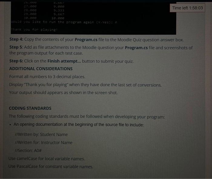 to Tablespoons table in increments entered by the user from 1 to