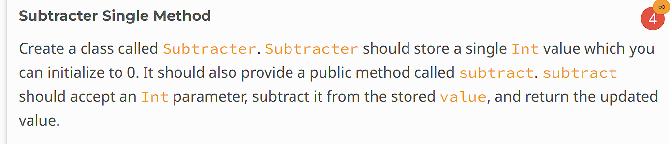  In Kotlin Subtracter Single Method Create a class called Subtracter. Subtracter