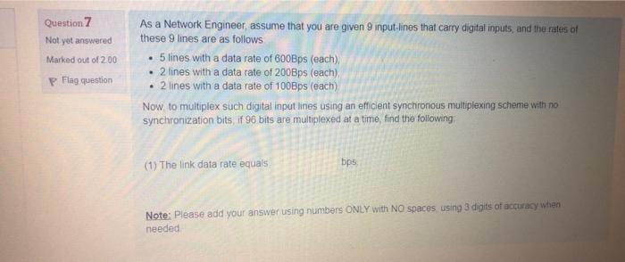  Data communication and computer networks Please I NEED ACCURATE solution for