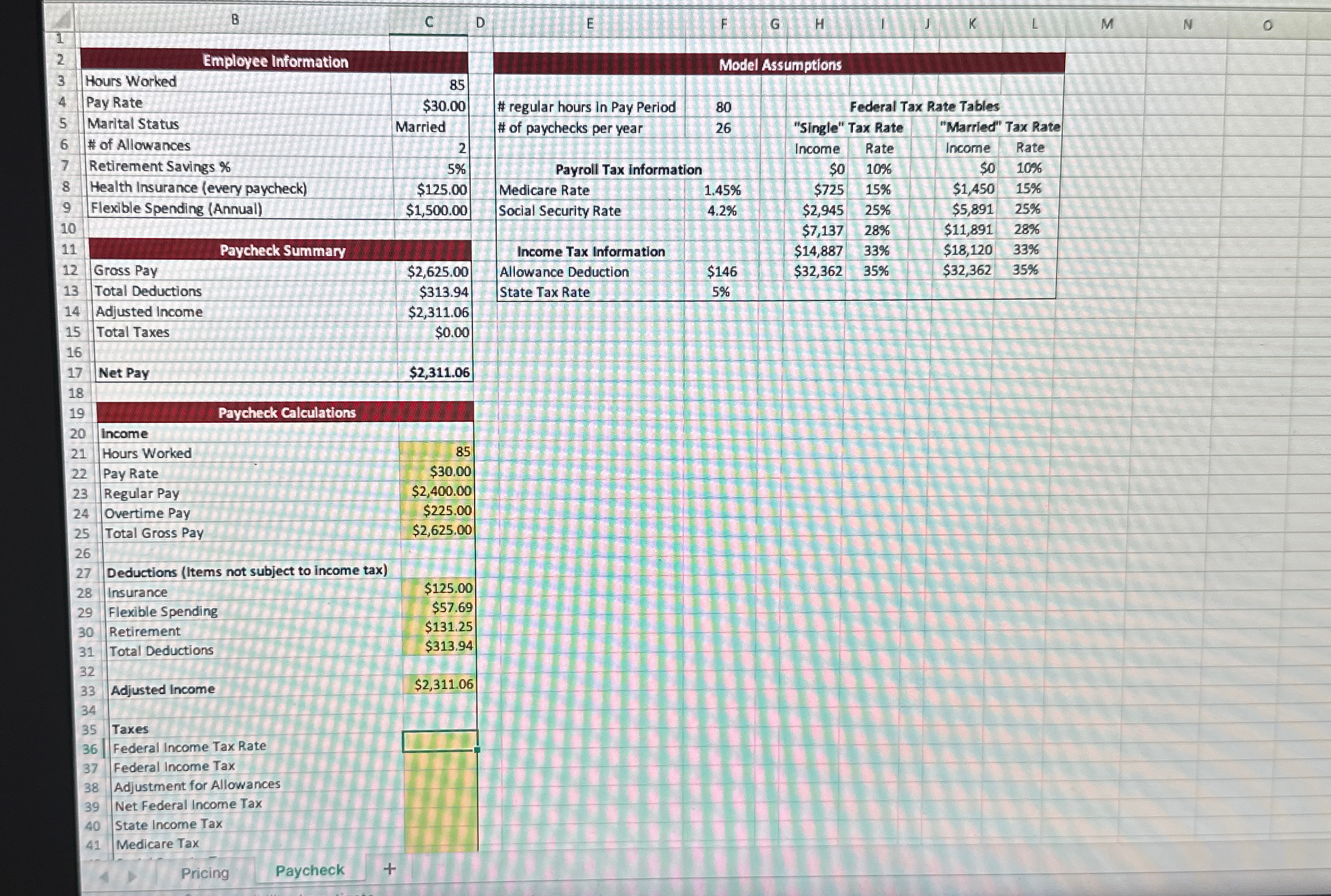  1.10 Use an IF function with nested VLOOKUP functions to calculate