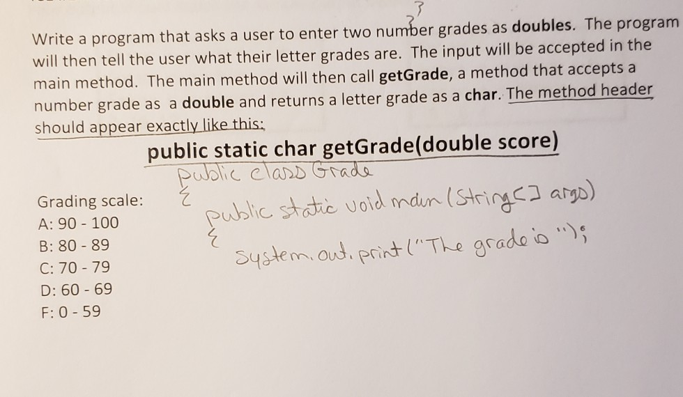  rite a program that asks a user to enter two number
