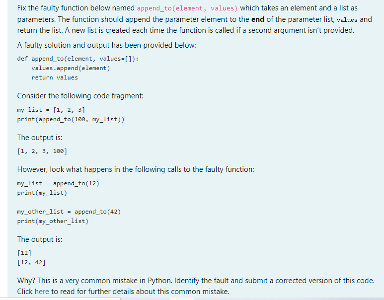 ez question python debug test queation: test: my_try: wrong_output: check: how to