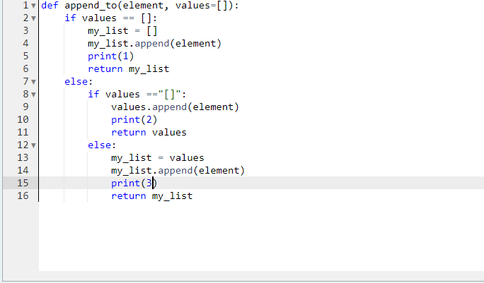 values) which takes an element and a list as parameters. The function