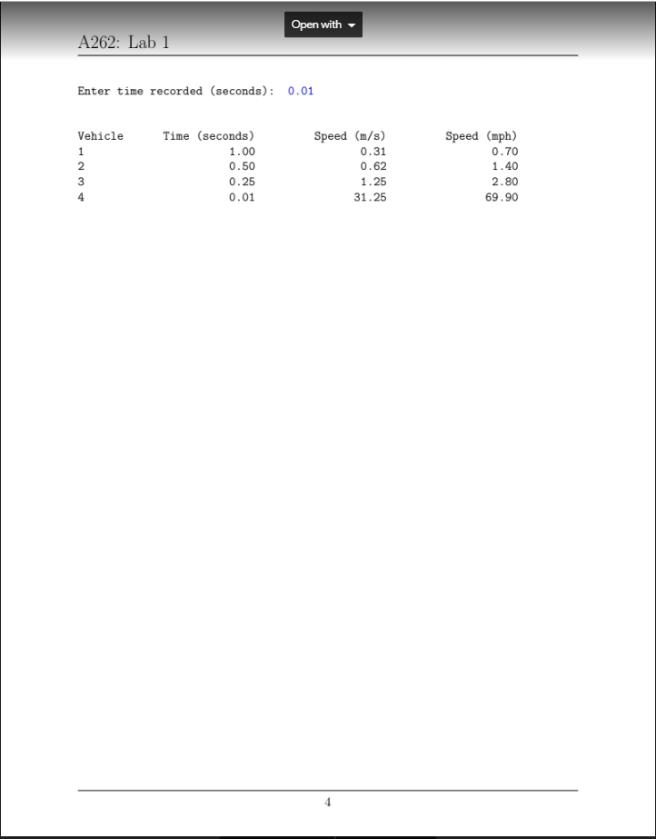 two in a row that cars will drive over. These can be