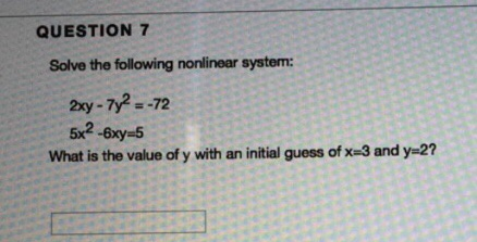 Enter answers calculated in MATLAB using format short Multiple Attempts This test