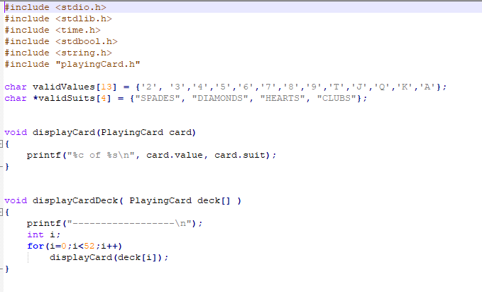 The display card function is already implemented For example, the code functionality