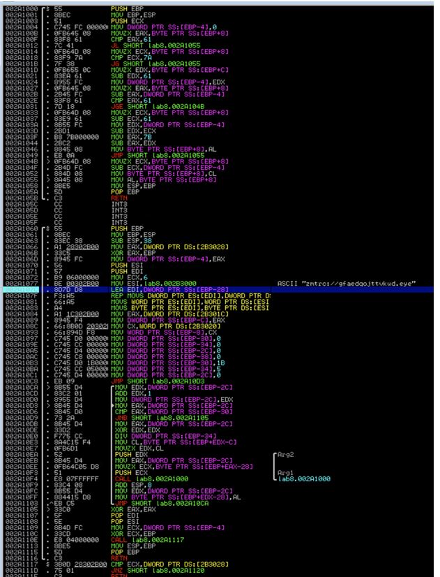  what is this in C code from assembly code 