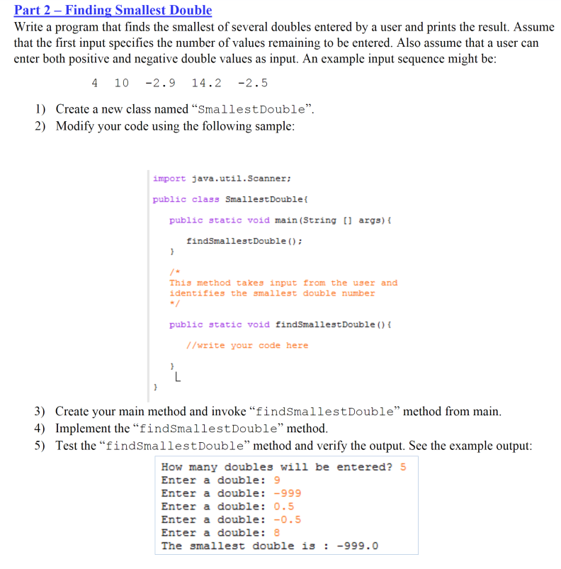 This is an assignment for JAVA and it should use scanner. I'm