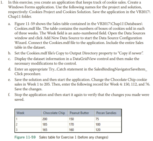 In this exercise, you create an application that keeps track of
