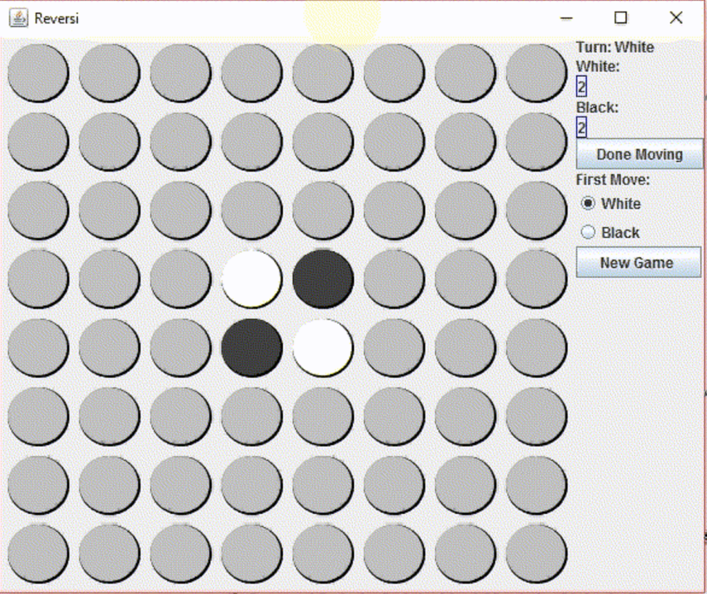(please help) (In java) (This should not work like the actual reversi