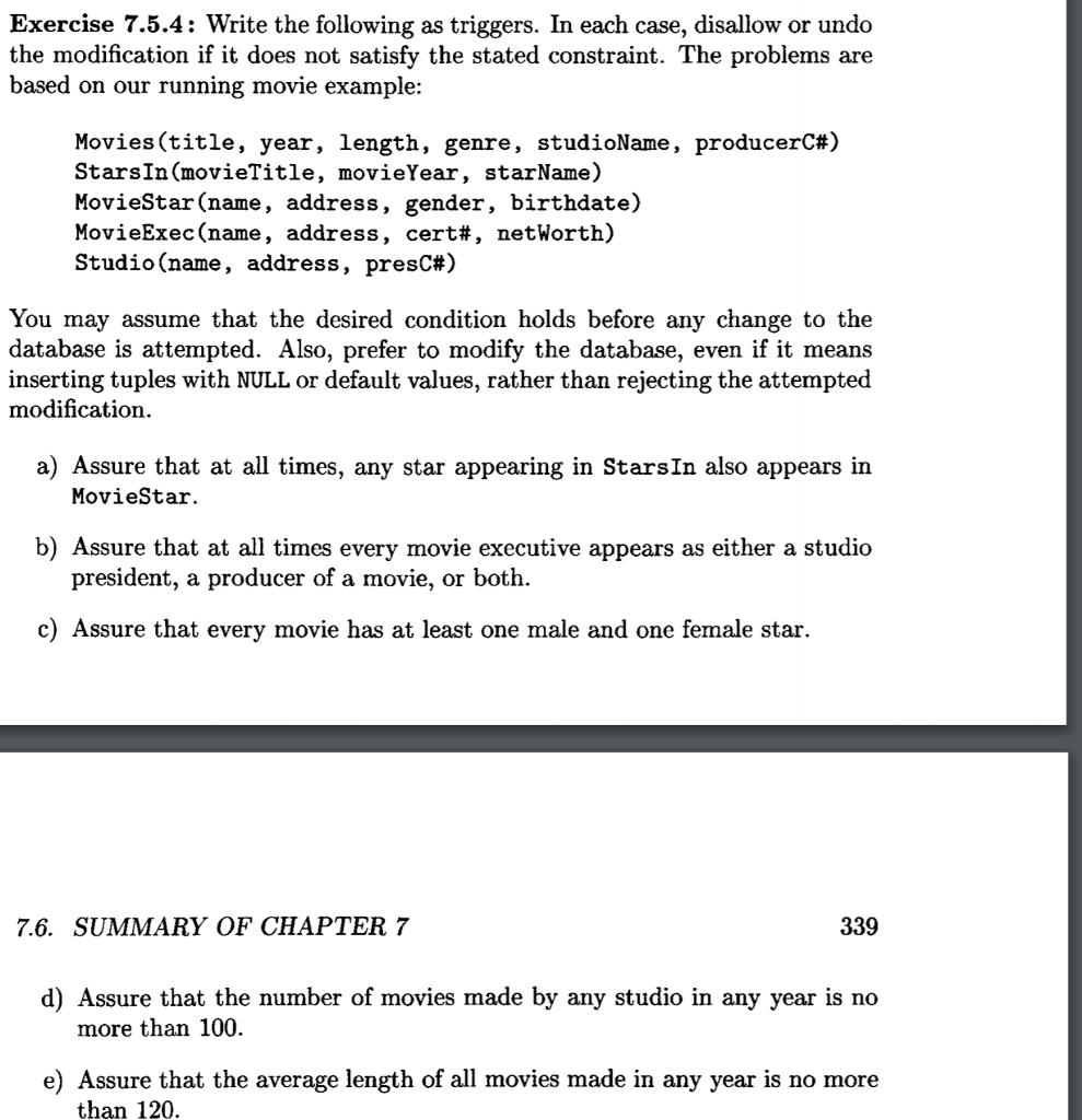 MYSQL ASAP DATABASW I NEED HELP WITH QUESTION E, IF YOU CAN