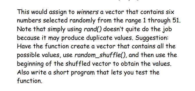 game is the lottery card. The card has numbered spots of which