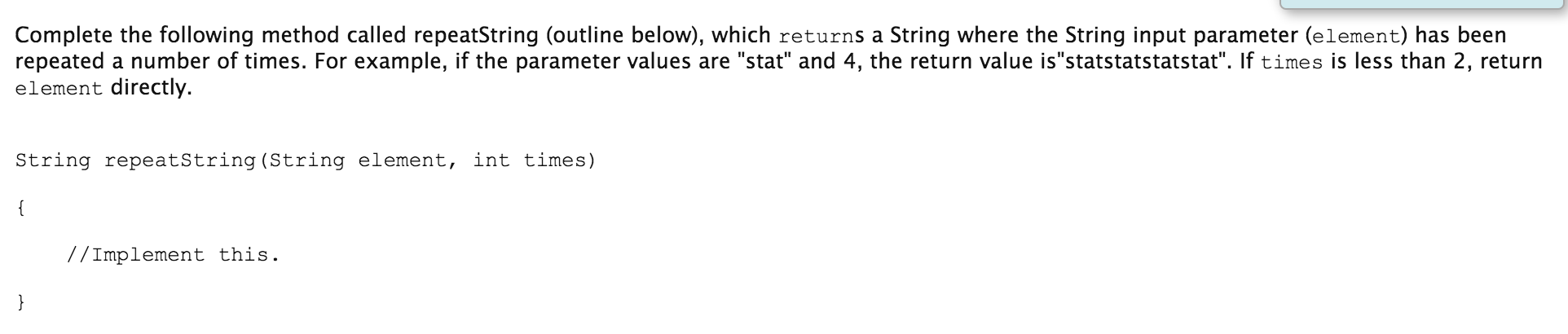 These questions are for Java. If anyone can help that would be