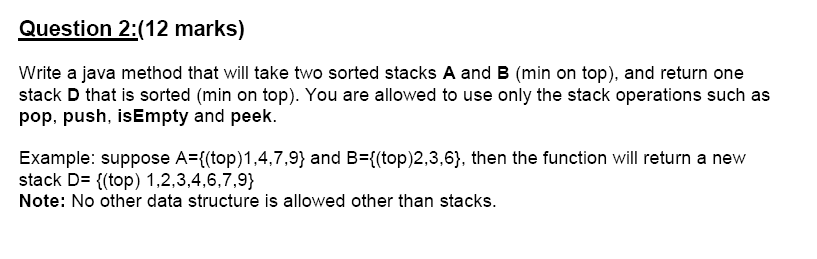 I need in in java by not comlicated code and not handwriting