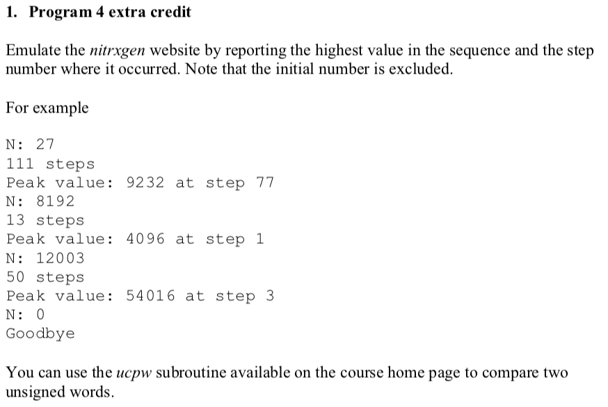 Assembly Language, not c# or x86 Assembly Language. Please and thank you.