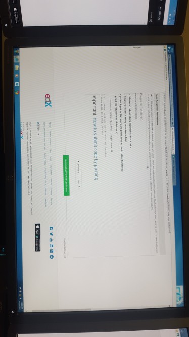  python language Important: How to submit code by pasting edx Important: