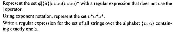 Represent the set |{1}}bbbc(bbbc)* with a regular expression that does not
